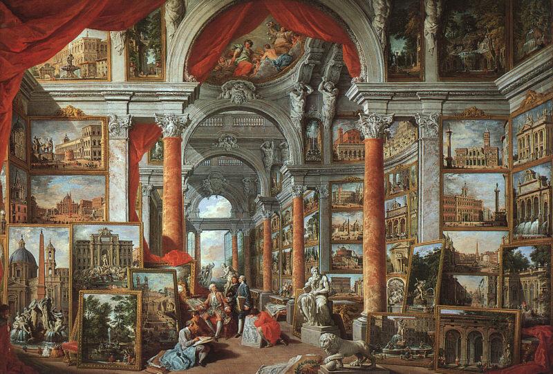 Giovanni Paolo Pannini Picture Gallery with Views of Modern Rome china oil painting image